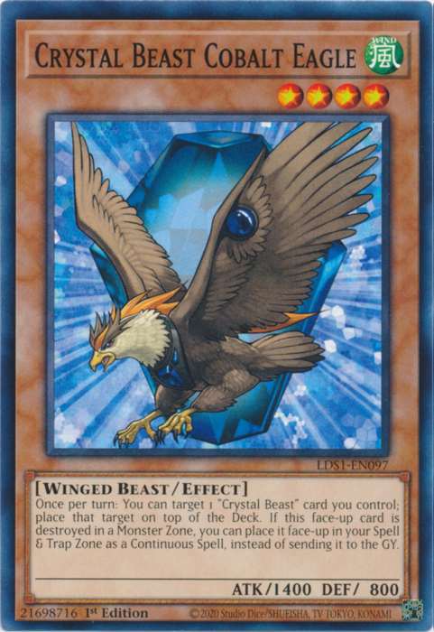 Crystal Beast Cobalt Eagle [LDS1-EN097] Common