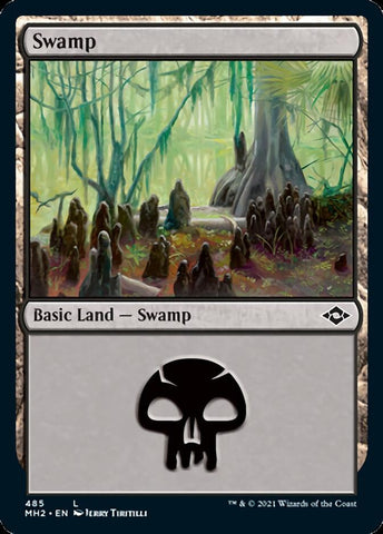 Swamp (485) (Foil Etched) [Modern Horizons 2]