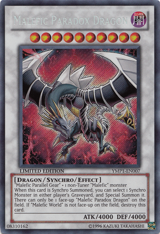 Malefic Paradox Dragon [YMP1-EN007] Secret Rare