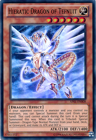 Hieratic Dragon of Tefnuit [AP01-EN008] Super Rare