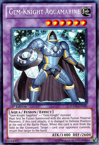 Gem-Knight Aquamarine [HA05-EN020] Secret Rare