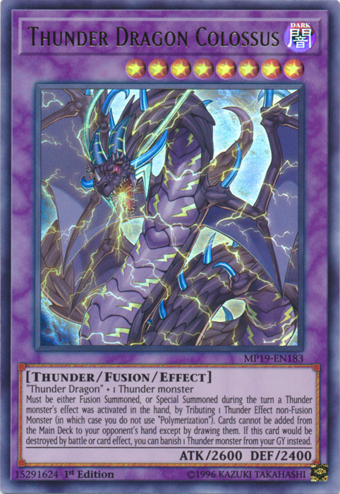 Thunder Dragon Colossus [MP19-EN183] Ultra Rare