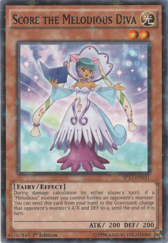 Score the Melodious Diva (Starfoil) [SP17-EN031] Starfoil Rare