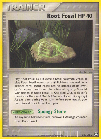 Root Fossil (86/108) [EX: Power Keepers]