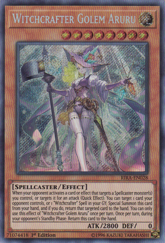Witchcrafter Golem Aruru [RIRA-EN028] Secret Rare