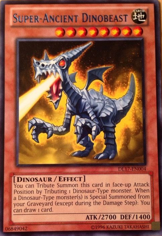 Super-Ancient Dinobeast (Blue) [DL17-EN004] Rare