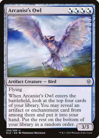 Arcanist's Owl [Throne of Eldraine]