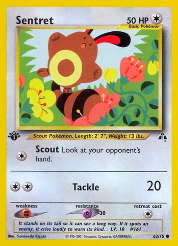 Sentret (63/75) [Neo Discovery 1st Edition]