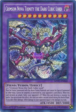 Crimson Nova Trinity the Dark Cubic Lord [MVP1-ENS40] Secret Rare