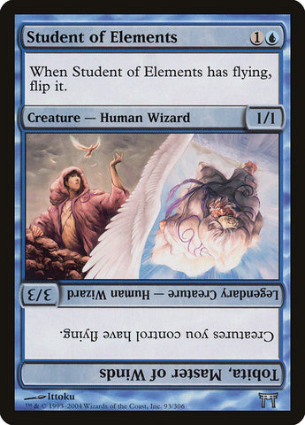 Student of Elements // Tobita, Master of Winds [Champions of Kamigawa]