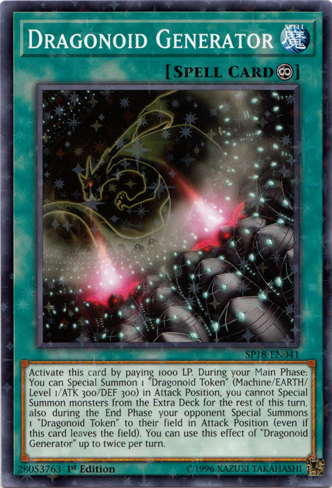 Dragonoid Generator (Starfoil) [SP18-EN041] Starfoil Rare