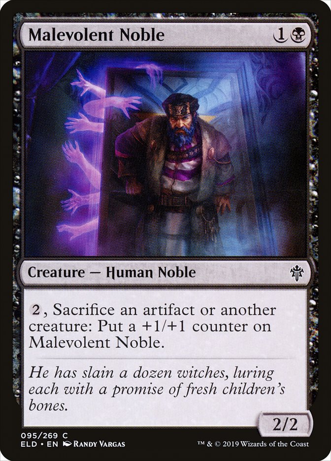 Malevolent Noble [Throne of Eldraine] | GameZilla