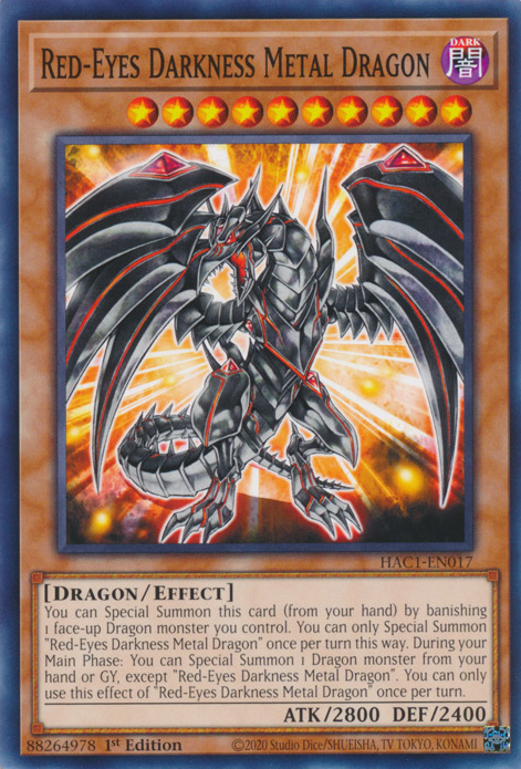 Red-Eyes Darkness Metal Dragon [HAC1-EN017] Common