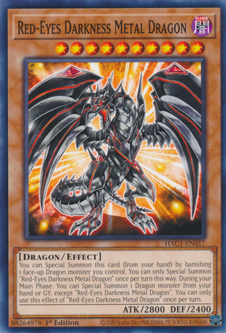 Red-Eyes Darkness Metal Dragon [HAC1-EN017] Common