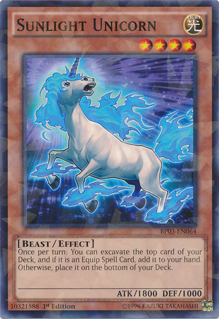 Sunlight Unicorn (Shatterfoil) [BP03-EN064] Shatterfoil Rare