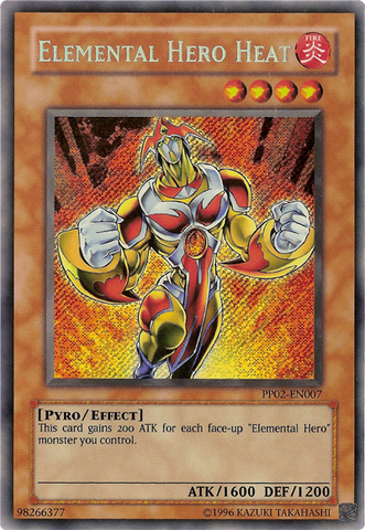Elemental HERO Heat [PP02-EN007] Secret Rare