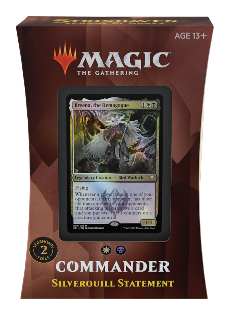 MTG Strixhaven: School Of Mages Commander Deck - Silverquill Statement