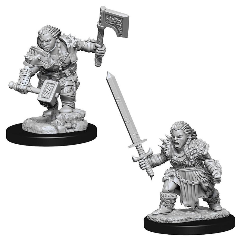 PF Unpainted Minis WV8 Female Dwarf Barbarian