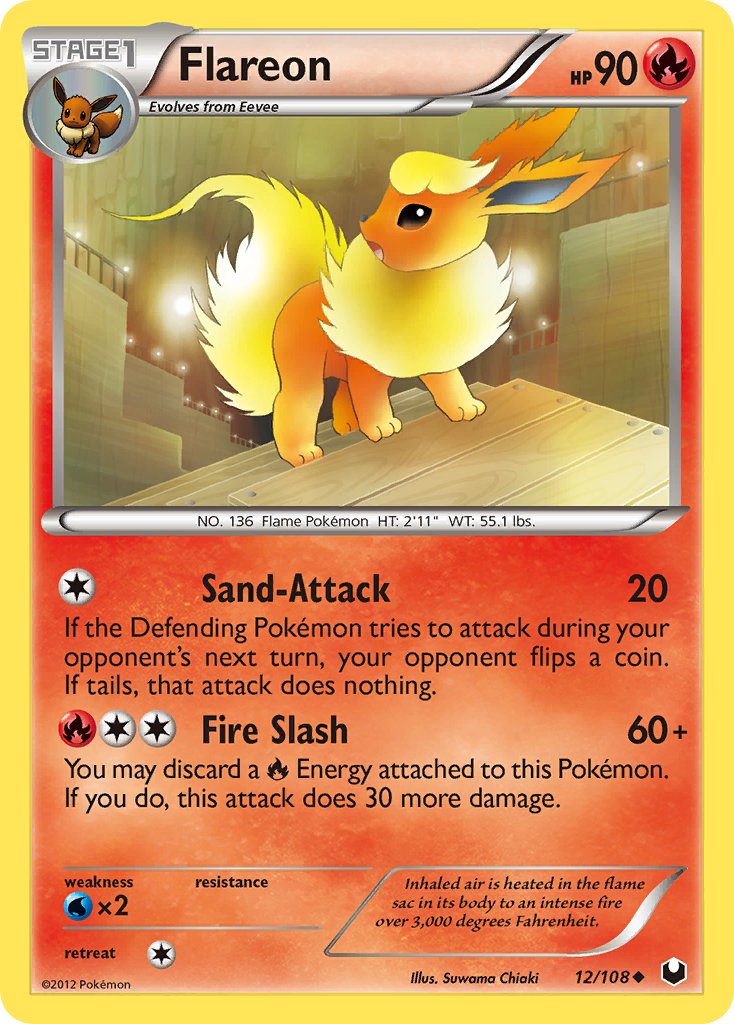 Flareon (12/108) [Black & White: Dark Explorers]