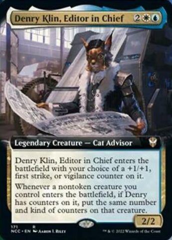 Denry Klin, Editor in Chief (Extended Art) [Streets of New Capenna Commander]