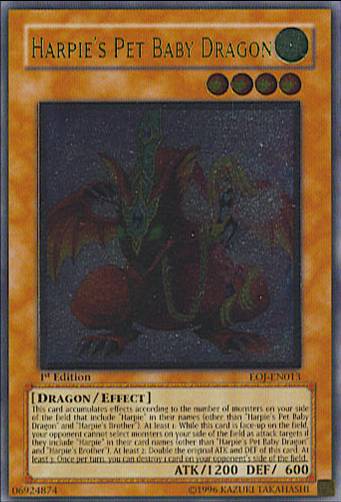 Harpie's Pet Baby Dragon (UTR) [EOJ-EN013] Ultimate Rare
