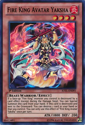 Fire King Avatar Yaksha [JOTL-EN095] Super Rare