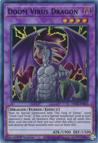 Doom Virus Dragon (Blue) [DLCS-EN055] Ultra Rare