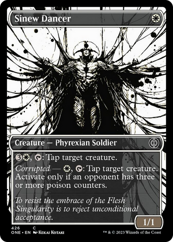 Sinew Dancer (Showcase Ichor Step-and-Compleat Foil) [Phyrexia: All Will Be One]