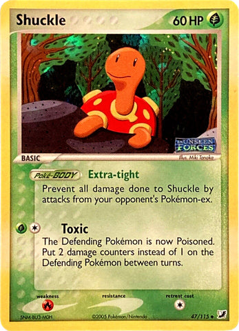 Shuckle (47/115) (Stamped) [EX: Unseen Forces]