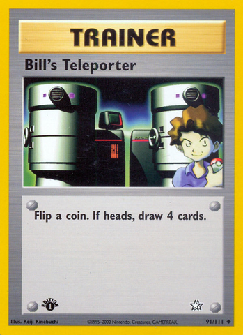 Bill's Teleporter (91/111) [Neo Genesis 1st Edition]