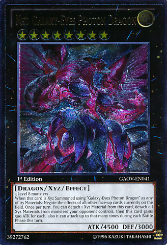 Neo Galaxy-Eyes Photon Dragon (UTR) [GAOV-EN041] Ultimate Rare