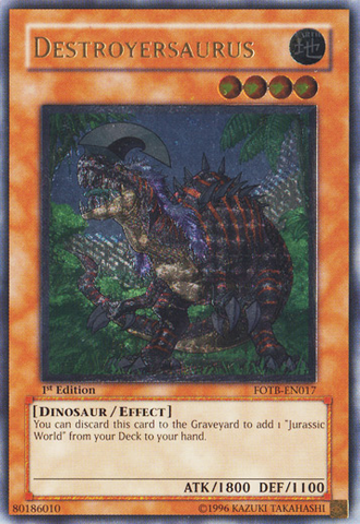 Destroyersaurus (UTR) [FOTB-EN017] Ultimate Rare