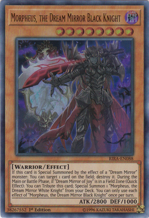 Morpheus, the Dream Mirror Black Knight [RIRA-EN088] Ultra Rare