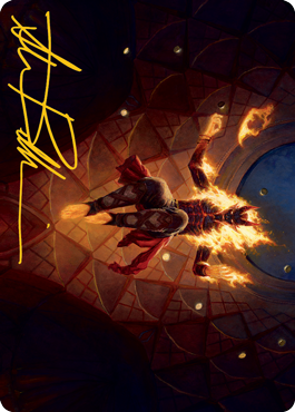 Yusri, Fortune's Flame Art Card (Gold-Stamped Signature) [Modern Horizons 2 Art Series] | GameZilla