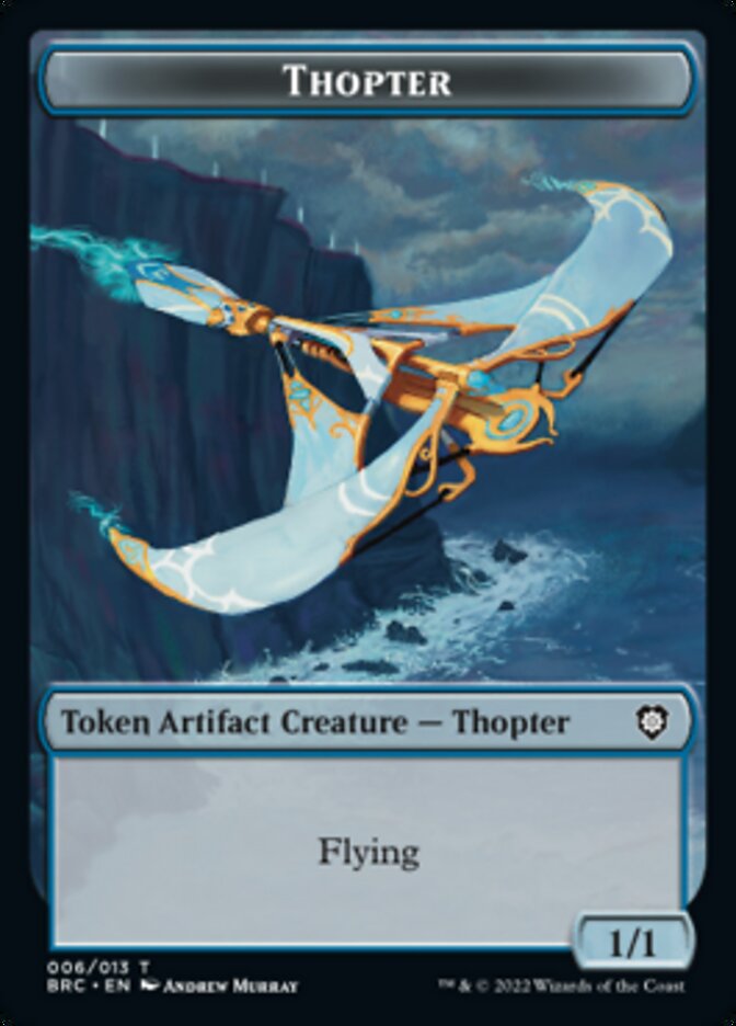 Copy // Thopter (006) Double-Sided Token [The Brothers' War Commander Tokens]