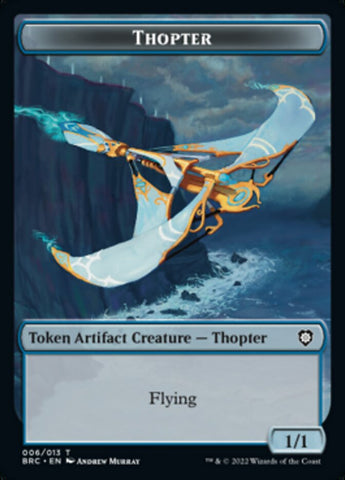 Copy // Thopter (006) Double-Sided Token [The Brothers' War Commander Tokens]