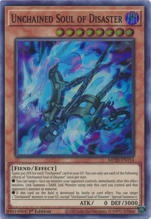 Unchained Soul of Disaster [MP20-EN154] Super Rare