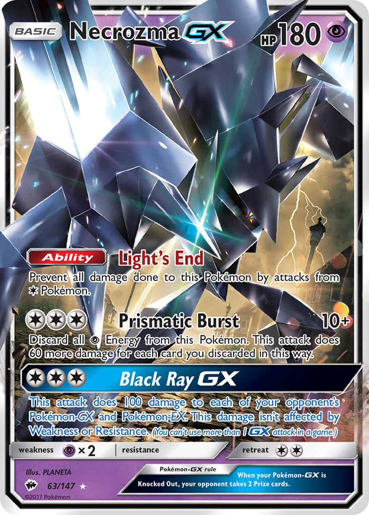 Necrozma GX (63/147) [Sun & Moon: Burning Shadows] | GameZilla