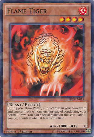 Flame Tiger (Shatterfoil) [BP03-EN095] Rare