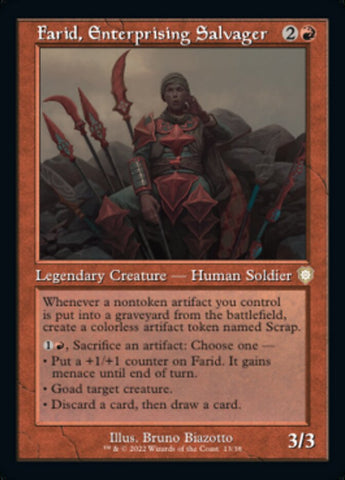 Farid, Enterprising Salvager (Retro) [The Brothers' War Commander]