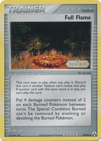 Full Flame (74/92) (Stamped) [EX: Legend Maker]
