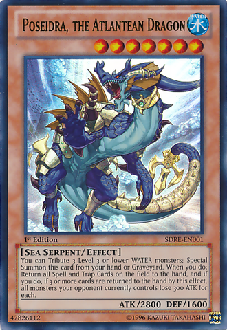 Poseidra, the Atlantean Dragon [SDRE-EN001] Ultra Rare