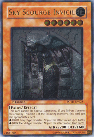 Sky Scourge Invicil (UTR) [FOTB-EN023] Ultimate Rare