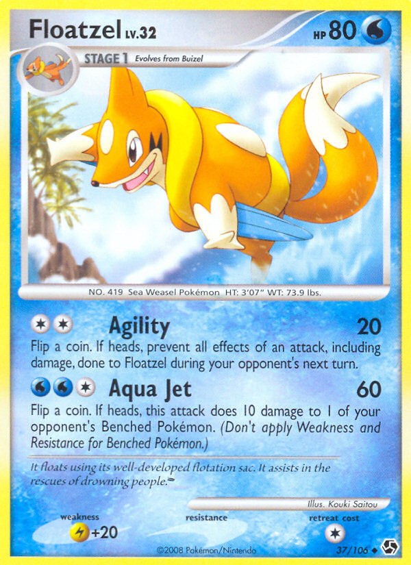 Floatzel (37/106) [Diamond & Pearl: Great Encounters]