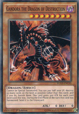 Gandora the Dragon of Destruction (C) [YGLD-ENC03] Common