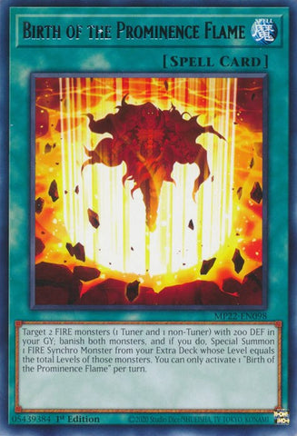 Birth of the Prominence Flame [MP22-EN098] Rare