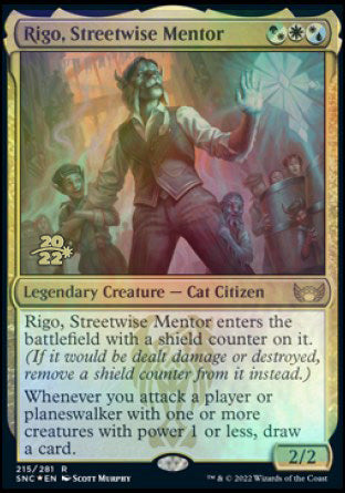 Rigo, Streetwise Mentor [Streets of New Capenna Prerelease Promos]