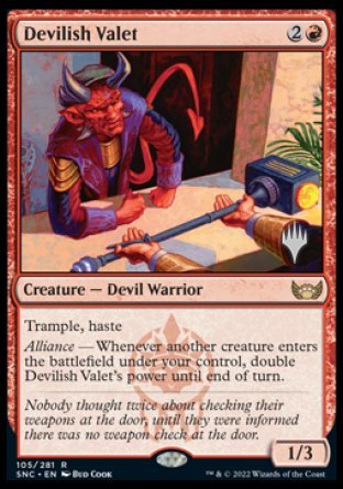 Devilish Valet (Promo Pack) [Streets of New Capenna Promos]