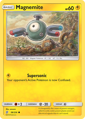 Magnemite (58/236) [Sun & Moon: Unified Minds]