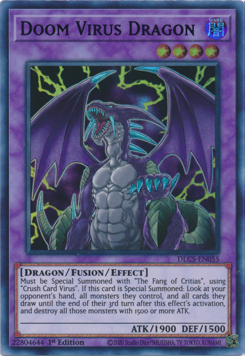 Doom Virus Dragon (Green) [DLCS-EN055] Ultra Rare